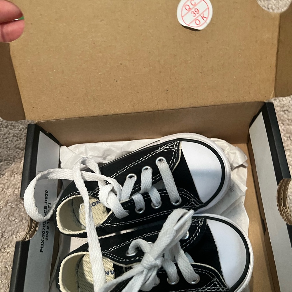 Converse Kids Black and White Sneakers